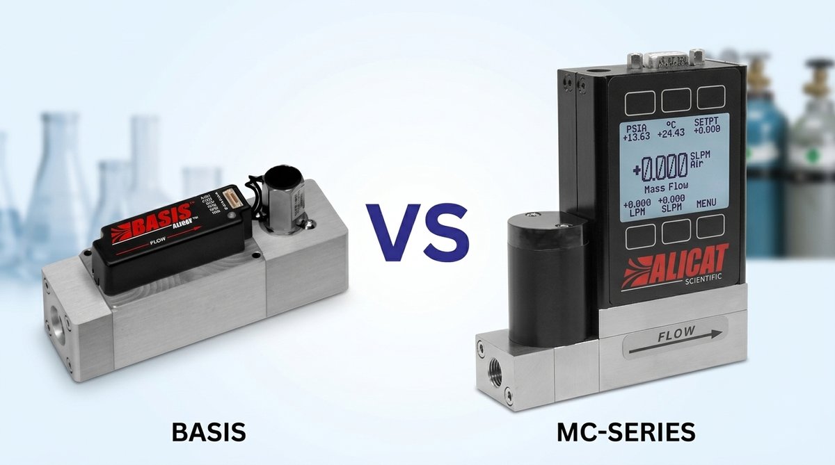 Alicat BASIS 2.0 vs MC-Series 질량유량계 비교 대표이미지