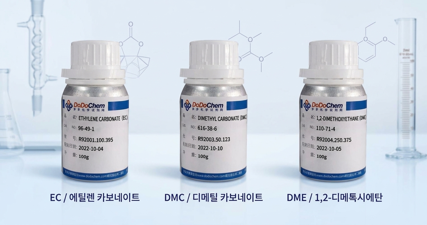 EC·DMC·DME 전해액 용매 비교 대표이미지