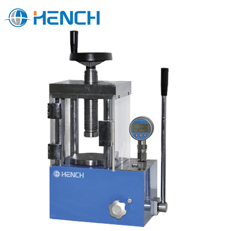 YP-30FS 디지털 수동 유압 펠릿 프레스 30 T (보호커버) — Hench