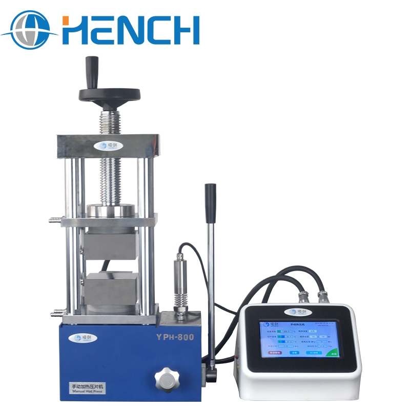 YPH-800C 가열 펠릿 프레스 24 T (300℃ · 양면 열판) — Hench
