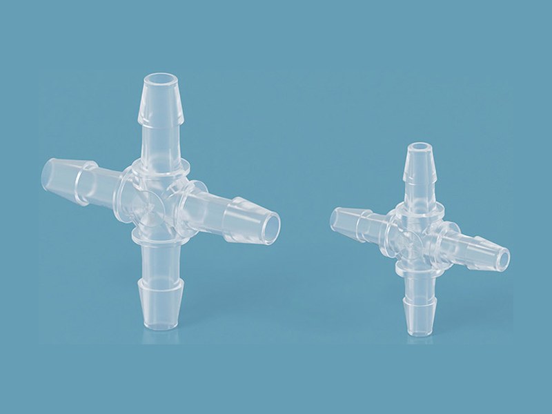 Runze Fluid 바브 십자 커넥터